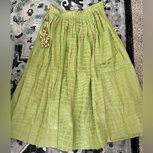 Pista silk lehenga skirt